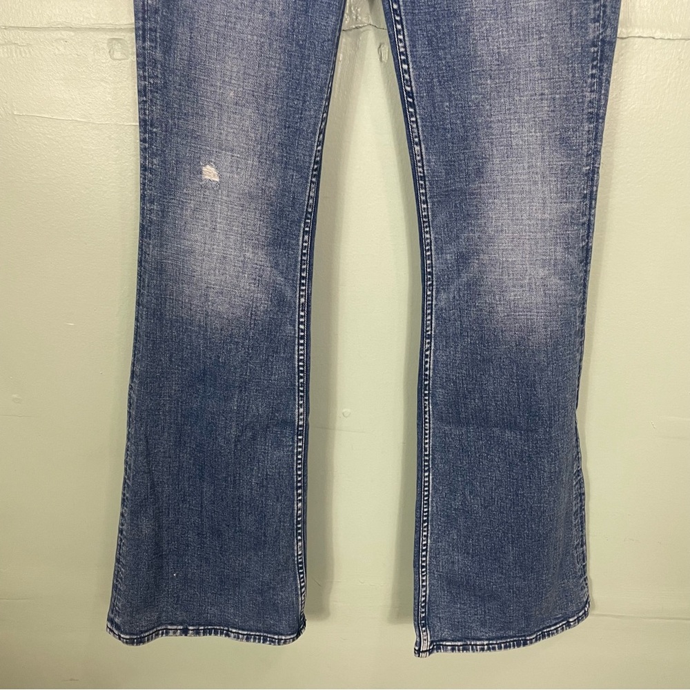 Rag & Bone Casey High Rise Flare in Malibu Blue Women Sz 27 - Picture 4 of 11